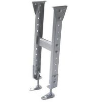 三鈴工機 三鈴 スチール製固定脚 KGM型支持脚 ミニパラ用 H350±45mm KGM-4035(MP09) 1台 126-7289（直送品）