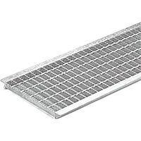 カネソウ スチール製グレーチング 滑り止め模様付 歩道U字溝用 HXUM-22019 1枚 337-5818（直送品）