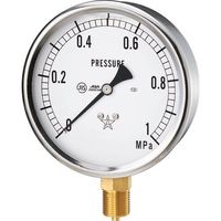 右下精器製造 右下 グリセリン入圧力計 圧力レンジ0~0.5MPa 接続部サイズG3/8B GLT-41-0.5MPA 1個（直送品）