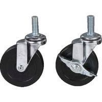 SUS 【数量1~9】ネジ軸φ100キャスターM16 ブレーキ ウレタン GFN-614 1個 127-4252（直送品）