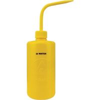 DESCO JAPAN ウォッシュボトル 黄 静電気防止 480cc ’DI WATER’の印刷 35794 1個 231-5605（直送品）