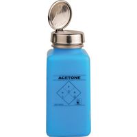 DESCO JAPAN 静電気拡散性ボトル 青色 ワンタッチ HDPE 240cc 「ACETONE」の印刷 35288 1個（直送品）