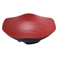 カンダ ビュッフェ UL-2675(RBM) 26cm盛鉢 内朱外黒MT 4949362711468 1個（直送品）