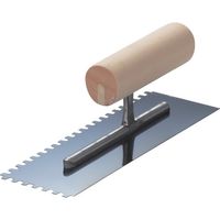 ナルセ商工 カネ三 油焼クシ目角鏝 KSK-240 1丁 851-0890（直送品）