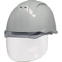 DIC 透明バイザーヘルメット(シールド面付) AA11EVOーCSW KP ライトグレー/スモーク AA11EVO-CSW-HA6-KP-LG/S（直送品）