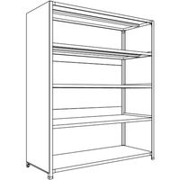 日本ファイリング NF 背板・側板付軽量物品棚W1500D600H1800F5 LA65L-25 1台 135-8623（直送品）