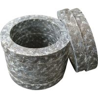 Matex 蒸気用低摺動高圧グランドパッキン リング成型品 内径38×外径60×高さ11mm 8535R-38-60-11 1セット(5個)（直送品）