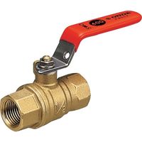 オンダ製作所 FF型(フルボール) Rc1 1/2×Rc1 1/2 オレンジレバーハンドル FF-40C 1個 267-3687（直送品）