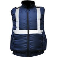 ミズケイ エアーファンダフルベスト ネイビー 4Lサイズ 5941217 1枚 458-6817（直送品）