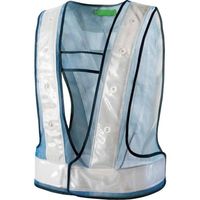 富士手袋工業 富士手袋 青色LED電飾ベストブルー/白 2061-WH 1枚 344-9110（直送品）