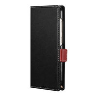 Galaxy S23 SC-51D/SCG19 薄型・軽量PUレザー手帳ケース 「Twoal W」 ブラック（直送品）