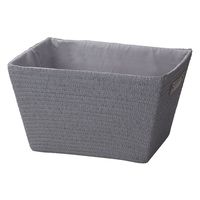 コットンバスケット　幅43×奥行33×高さ24cm　グレー CH-423GY 1個 ちどり産業（直送品）