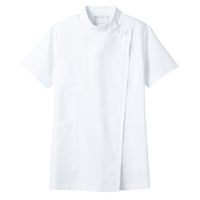 住商モンブラン レディス医務衣（ケーシージャケット） ナースジャケット 医務衣 医療白衣 半袖 白 LL 72-362（直送品）