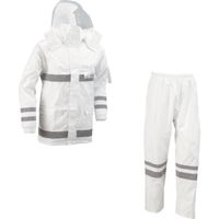 船橋 安全レイン ホワイト BLサイズ FS-6000 WH BL 1着 415-6504（直送品）