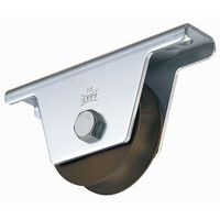 ヨコヅナ S45C重量戸車 90mm 溝R JGM-0901 1個 127-7323（直送品）