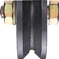 ヨコヅナ 鉄重量戸車 車のみ 120mm V JHP-1205 1個 849-6409（直送品）