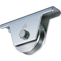 ヨコヅナ 440Cベアリング入ステンレス重量戸車 75mm V JCS-0755 1個 849-6287（直送品）