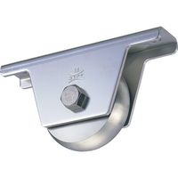 ヨコヅナ 440Cベアリング入ステンレス重量戸車 100mm 山R JCS-1008 1個 849-6300（直送品）