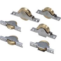 ヨコヅナ 真鍮戸車ステンレス枠ベアリング入 50mm 袖平 BTS-0503 1個 849-6025（直送品）