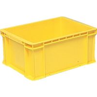 DICプラスチック DIC DA型コンテナDAー19 外寸:W434×D354×H195 黄 DA-19 Y 1個 135-3116（直送品）