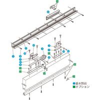 ダイケン スライデックス 傾斜レールタイプ（自閉式） HCS-5015T型 右引 HCS-5015TR 162-1905（直送品）