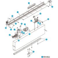 ダイケン スライデックス 傾斜レールタイプ（自閉式） HCS-3015KF型 HCS-3015KFR 162-1928（直送品）