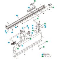 ダイケン スライデックス 傾斜レールタイプ(自閉式) HCSー50TF型 右引き用 HCS-50TFR 1セット 162-1936（直送品）