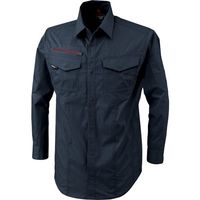 ジーベック XEBEC 長袖シャツ1753ー19ーLL ディープネイビー 1753-19-LL 1着 384-1784（直送品）