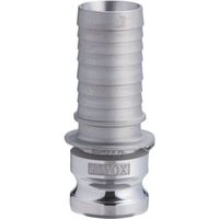 トヨックス カムロック アダプター ホースシャンク アルミ 633ーE 5インチ AL 633-E-5-AL 1個 352-8046（直送品）