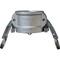 工場設備配管・各種機械組込用 カムロック ツインロックタイプカプラー ダストキャップ 1ー1/4インチ アルミ合金 634ーBLー1ー1/4（直送品）