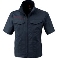 ジーベック XEBEC 半袖ブルゾン1751ー19ーSS ディープネイビー 1751-19-SS 1着 383-2338（直送品）