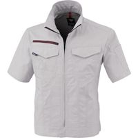 ジーベック XEBEC 半袖ブルゾン1751ー22ー3L シルバーグレー 1751-22-3L 1着 382-7610（直送品）