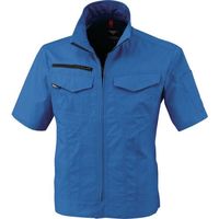 ジーベック XEBEC 半袖ブルゾン1751ー40ーL ブルー 1751-40-L 1着 383-3906（直送品）