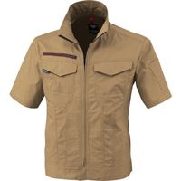 ジーベック XEBEC 半袖ブルゾン1751ー81ーSS キャメル 1751-81-SS 1着 383-3943（直送品）