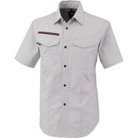 ジーベック XEBEC 半袖シャツ1752ー22ー4L シルバーグレー 1752-22-4L 1着 384-3507（直送品）