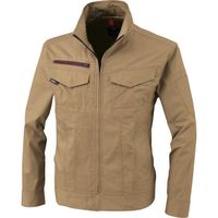 ジーベック XEBEC 長袖ブルゾン1754ー81ーL キャメル 1754-81-L 1着 383-8623（直送品）