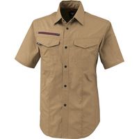 ジーベック XEBEC 半袖シャツ1752ー81ー3L キャメル 1752-81-3L 1着 384-2964（直送品）