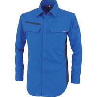 ジーベック XEBEC 裏綿ストレッチ長袖シャツ1513ー46ーM ロイヤルブルー 1513-46-M 1着 382-7587（直送品）