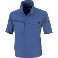 ジーベック XEBEC TCストレッチ半袖ブルゾン1711ー40ー3L ブルー 1711-40-3L 1着 383-5515（直送品）