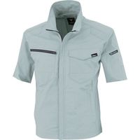 ジーベック XEBEC TCストレッチ半袖ブルゾン1711ー61ーLL モスグリーン 1711-61-LL 1着 382-9185（直送品）