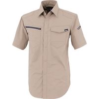 ジーベック XEBEC TCストレッチ半袖シャツ1712ー39ーSS サンドベージュ 1712-39-SS 1着 383-0770（直送品）