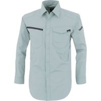 ジーベック XEBEC TCストレッチ長袖シャツ1713ー61ー3L モスグリーン 1713-61-3L 1着 384-3524（直送品）