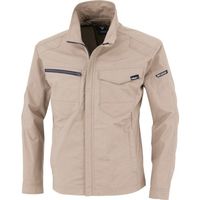 ジーベック XEBEC TCストレッチ長袖ブルゾン1714ー39ー5L サンドベージュ 1714-39-5L 1着 383-0779（直送品）