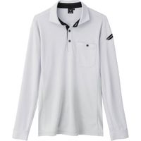 ジーベック XEBEC エコ制電長袖ポロシャツ6095ー22ーM シルバーグレー 6095-22-M 1着 384-3517（直送品）