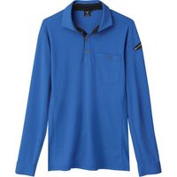 ジーベック XEBEC エコ制電長袖ポロシャツ6095ー46ー4L ロイヤルブルー 6095-46-4L 1着 384-3510（直送品）