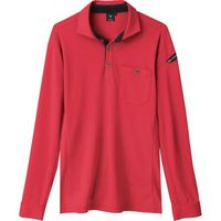 ジーベック XEBEC エコ制電長袖ポロシャツ6095ー71ー5L レッド 6095-71-5L 1着 384-2419（直送品）