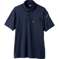ジーベック XEBEC 半袖ポロシャツ6110ー19ーSS ディープネイビー 6110-19-SS 1着 384-3010（直送品）