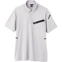 ジーベック XEBEC 半袖ポロシャツ6110ー22ーM シルバーグレー 6110-22-M 1着 384-1843（直送品）