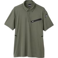 ジーベック XEBEC 半袖ポロシャツ6110ー36ー4L カーキ 6110-36-4L 1着 384-3005（直送品）