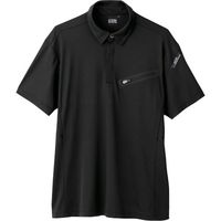 ジーベック XEBEC 半袖ポロシャツ6110ー90ー5L クロ 6110-90-5L 1着 384-2397（直送品）